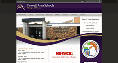 Desktop Screenshot of farwellschools.net